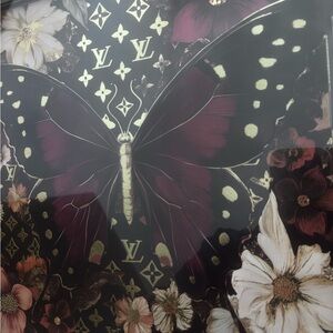 Elegant Butterfly Wall Art with Floral Accents